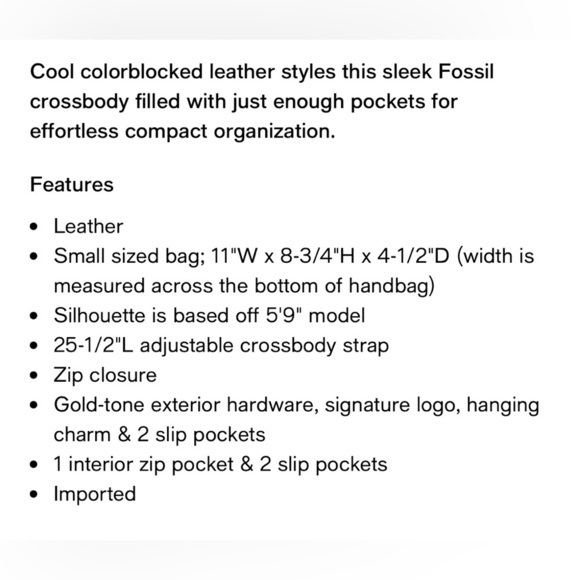 Fossil Keely small Crossbody Bag - Picture 9 of 9